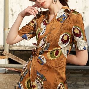 NWOT | Wrap dress | Above Knee | Independent Designer | Small